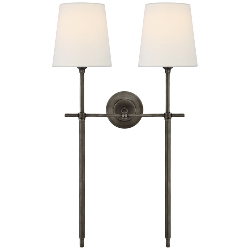 Theodore Wall Lamp Brass Fabric - Hey Lighting