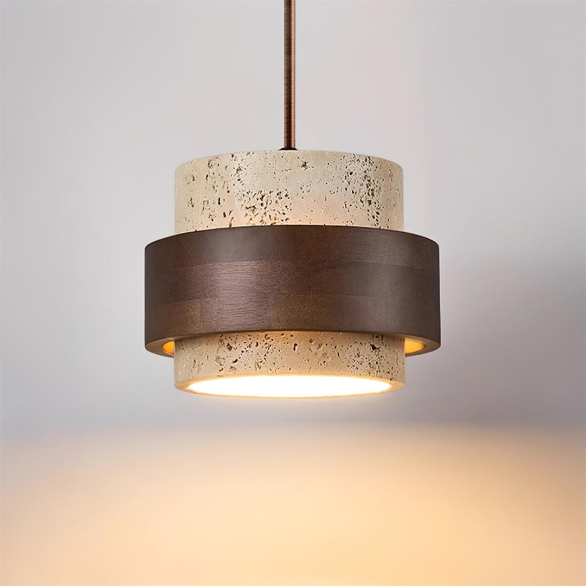 Perra Pendant Light Travertine - Hey Lighting