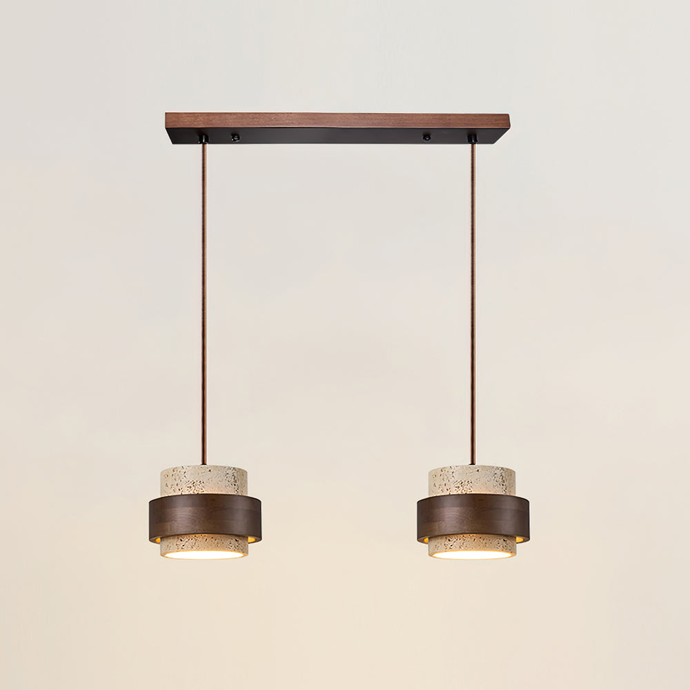 Perra Pendant Light Travertine - Hey Lighting