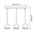 Perra Pendant Light Travertine - Hey Lighting