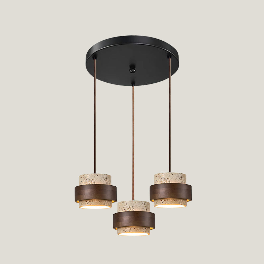 Perra Pendant Light Travertine - Hey Lighting
