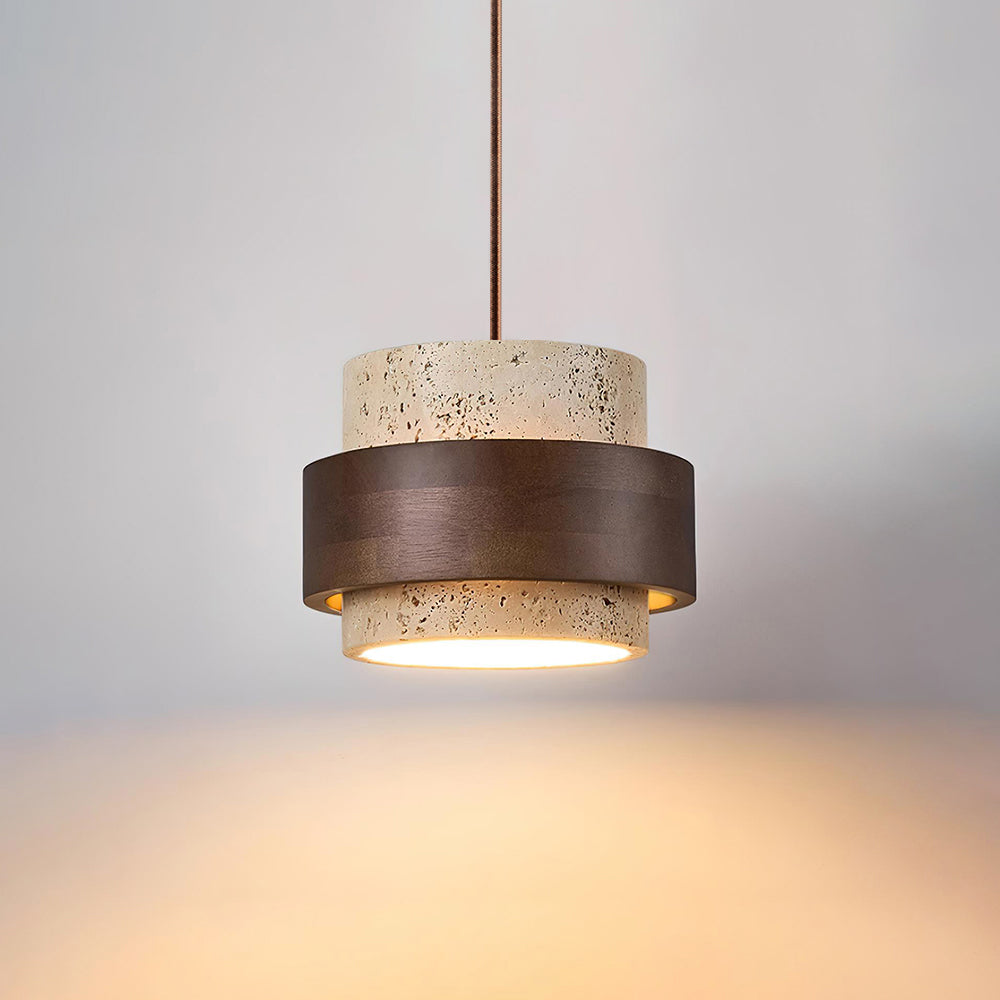 Perra Pendant Light Travertine - Hey Lighting