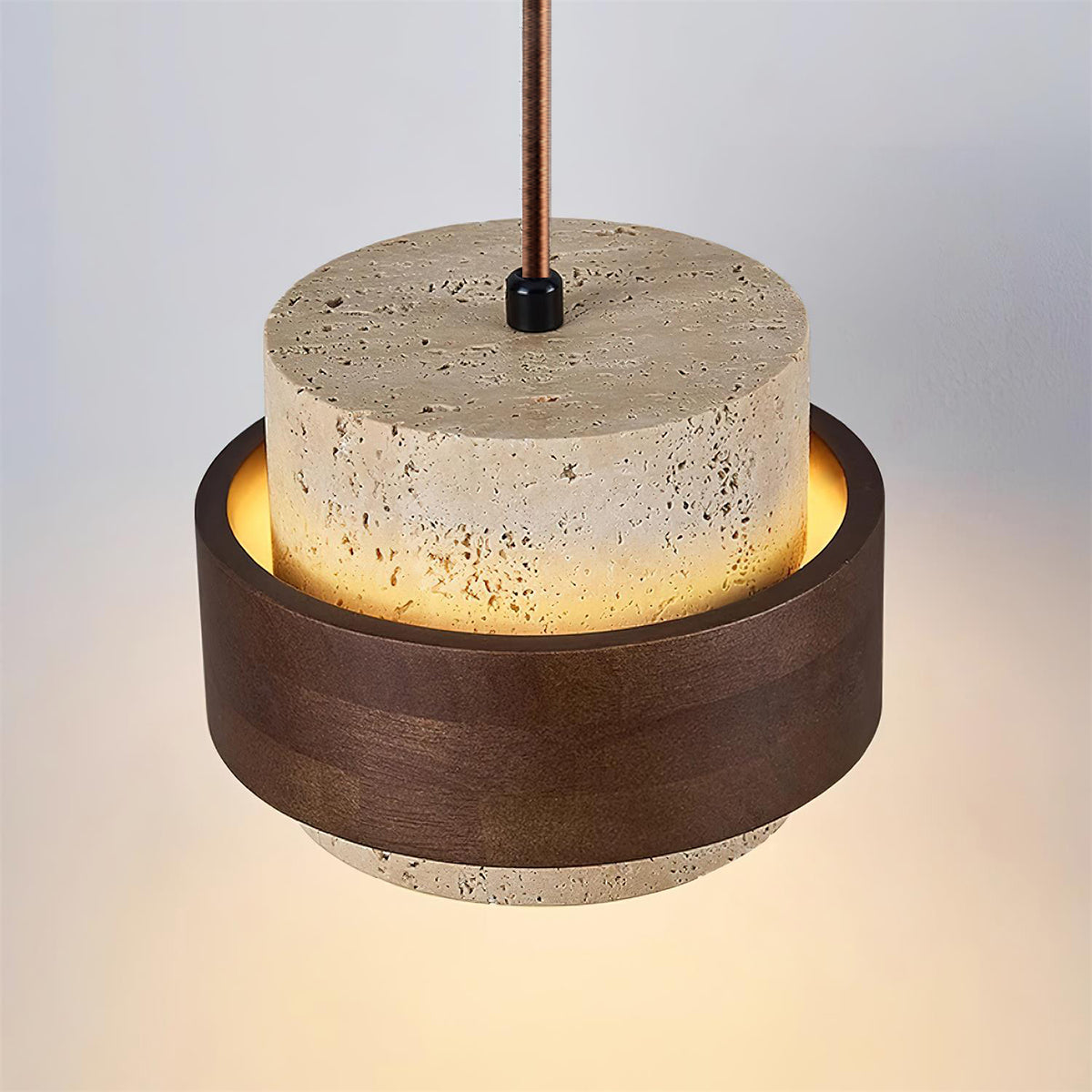 Perra Pendant Light Travertine - Hey Lighting