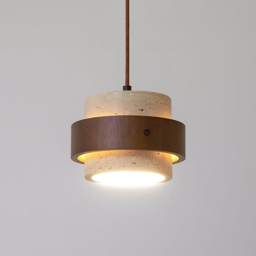 Perra Pendant Light Travertine - Hey Lighting