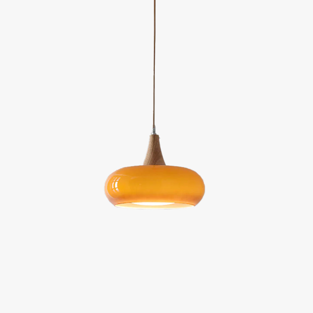 Charlotte Wood and Glass Pendant Light – product view