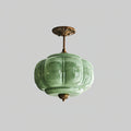 Eldio Green Glass Semi Flush Mount Light - Hey Lighting