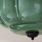 Eldio Green Glass Semi Flush Mount Light - Hey Lighting