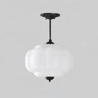 Eldio Green Glass Semi Flush Mount Light - Hey Lighting