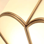 Ulira Ceiling Light Flower Shape Frosted Glass Brass - Hey Lighting