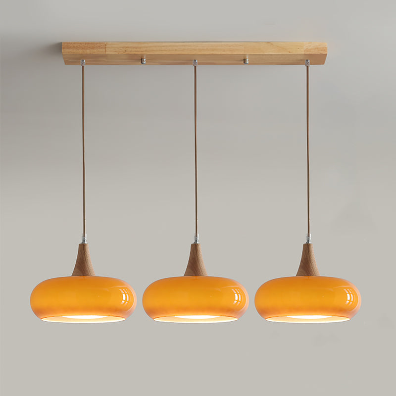 Charlotte Wood and Glass Pendant Light – product view