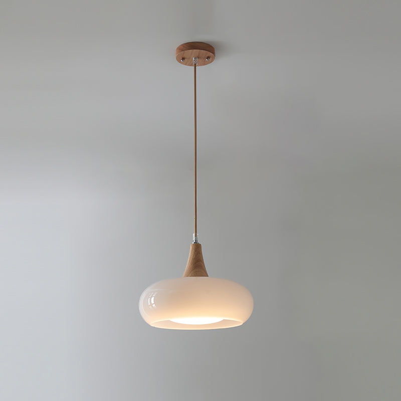 Charlotte Wood and Glass Pendant Light – product view