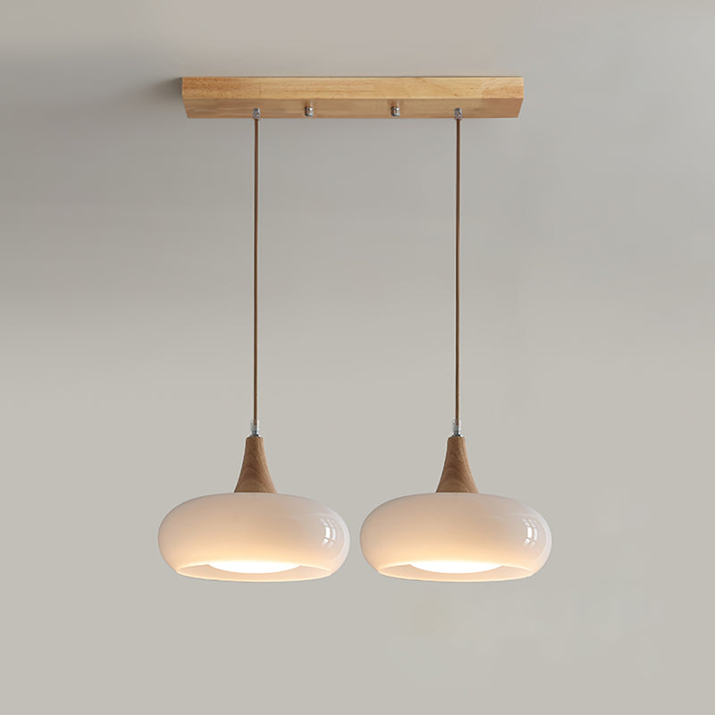 Charlotte Wood and Glass Pendant Light – product view