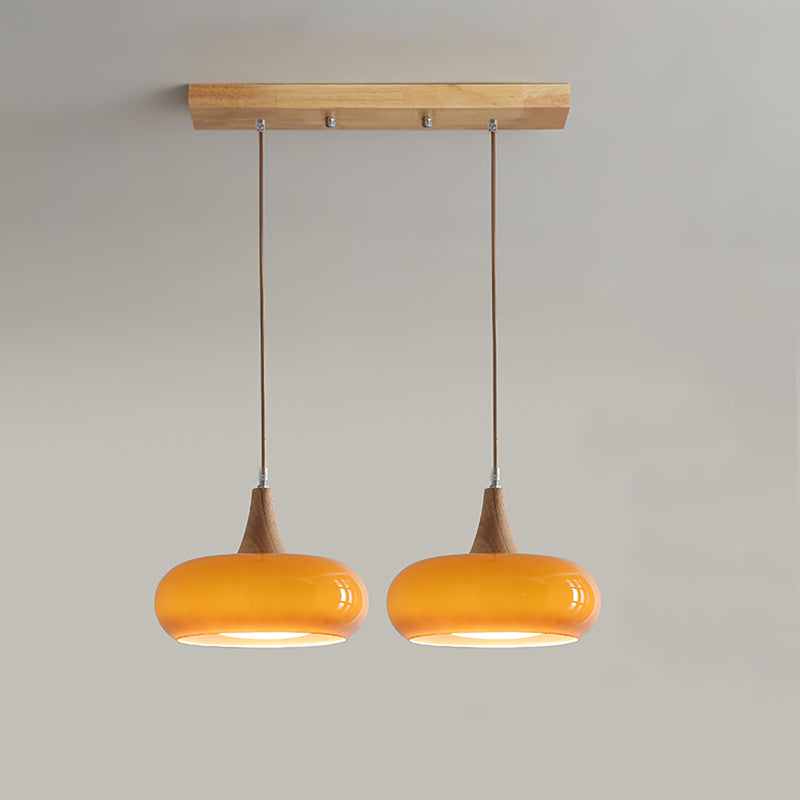Charlotte Wood and Glass Pendant Light – product view
