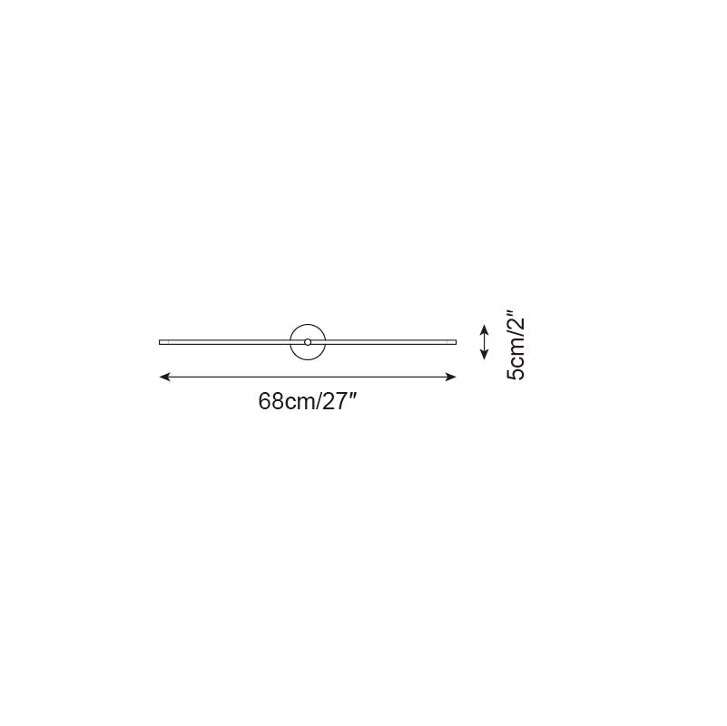 Wall Lamp Minimalist Linear Rod Double End Accent Modern Style - Hey Lighting