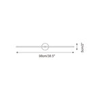 Wall Lamp Minimalist Linear Rod Double End Accent Modern Style - Hey Lighting