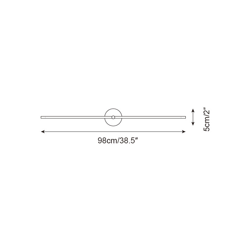 Wall Lamp Minimalist Linear Rod Double End Accent Modern Style - Hey Lighting