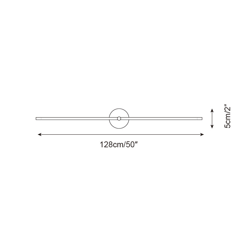 Wall Lamp Minimalist Linear Rod Double End Accent Modern Style - Hey Lighting