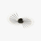 Wesley Flush-Mount Ceiling Light Fireworks, Black/Gold - Hey Lighting