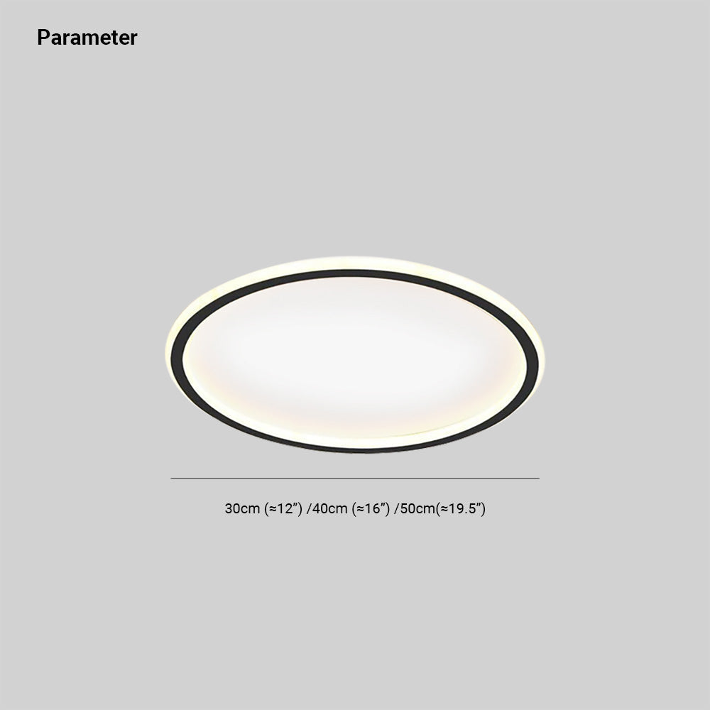 Quasso Flush Mount Ceiling Light Modern LED Round - Hey Lighting