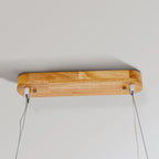 Veon Contemporary Oval Wooden Pendant Light - Hey Lighting