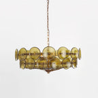 Ventilo Amber Glass Chandelier - Hey Lighting