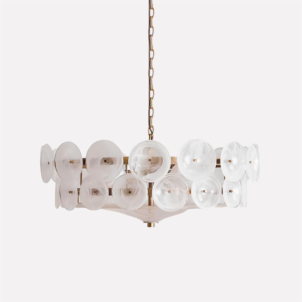 Ventilo Amber Glass Chandelier - Hey Lighting