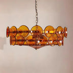 Ventilo Amber Glass Chandelier - Hey Lighting