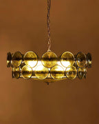 Ventilo Amber Glass Chandelier - Hey Lighting