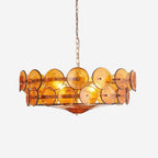 Ventilo Amber Glass Chandelier - Hey Lighting