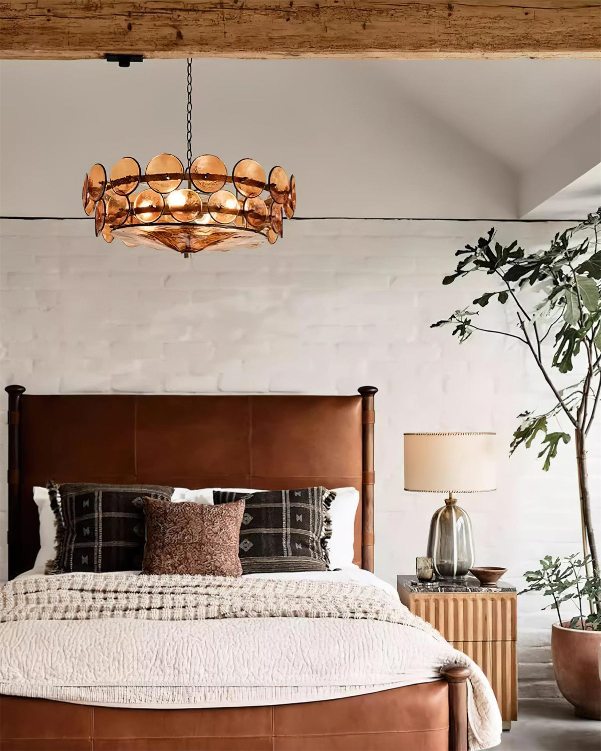 Ventilo Amber Glass Chandelier - Hey Lighting