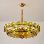 Ventilo Amber Glass Chandelier - Hey Lighting