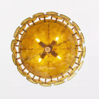 Ventilo Amber Glass Chandelier - Hey Lighting