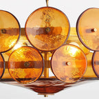 Ventilo Amber Glass Chandelier - Hey Lighting