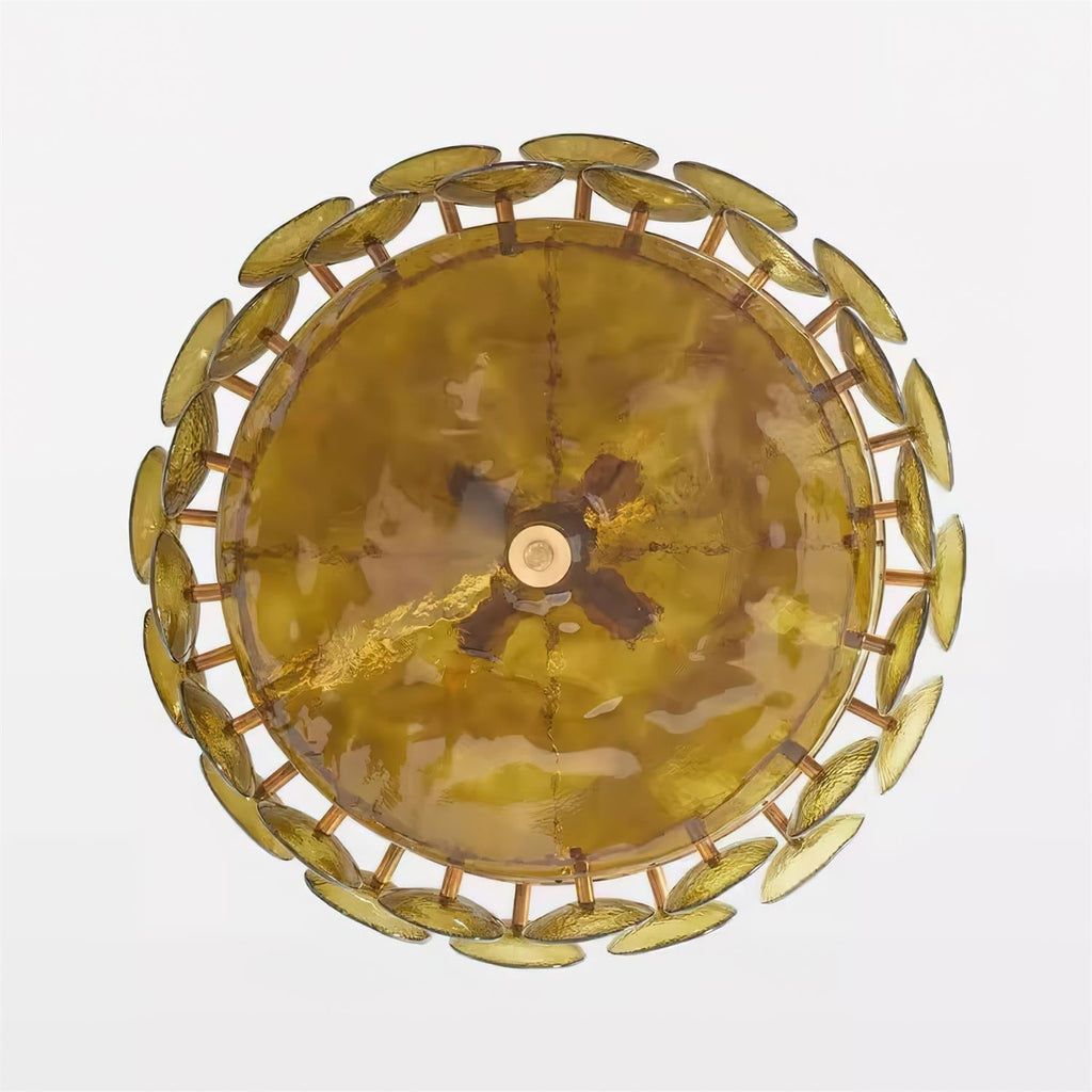Ventilo Amber Glass Chandelier - Hey Lighting