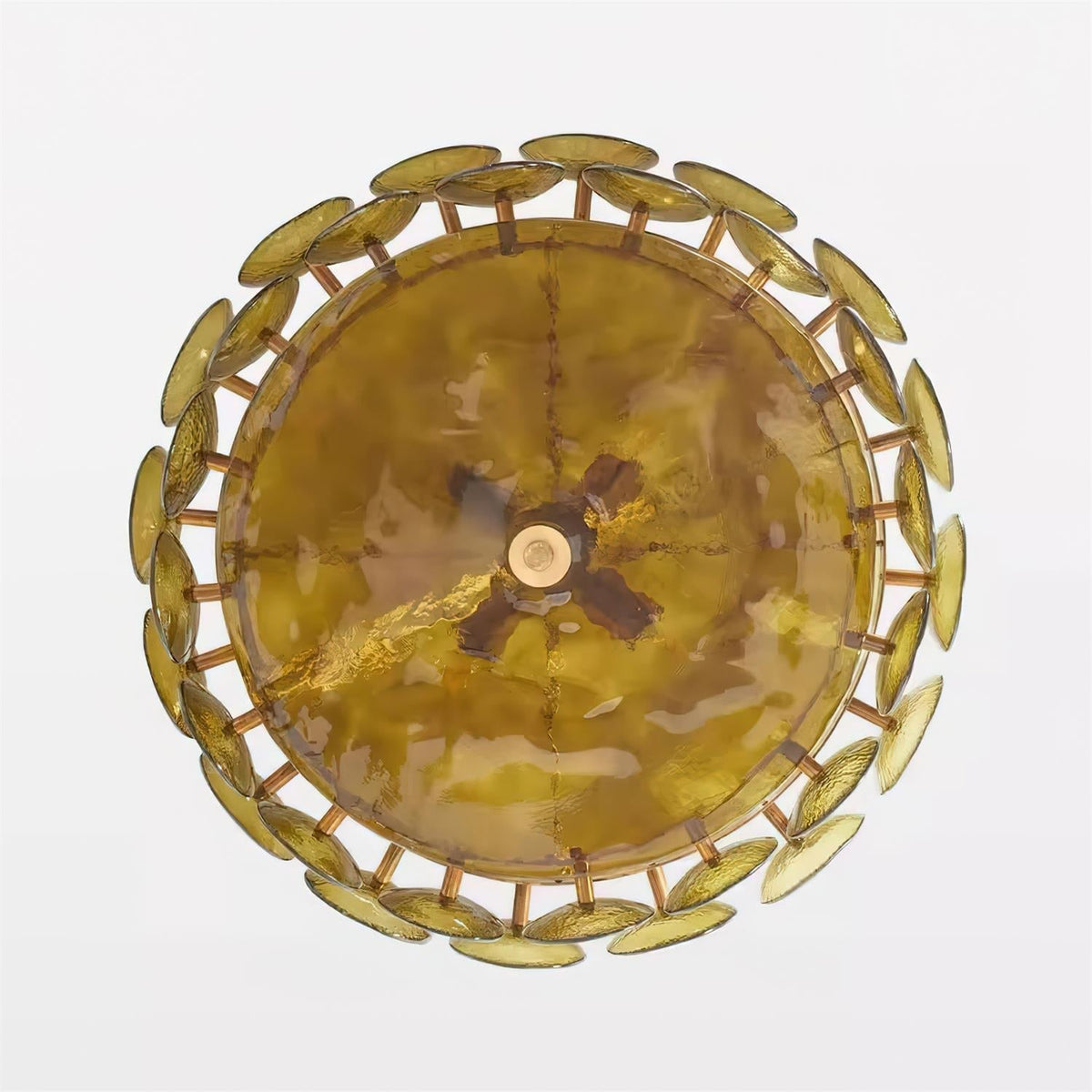 Ventilo Amber Glass Chandelier - Hey Lighting