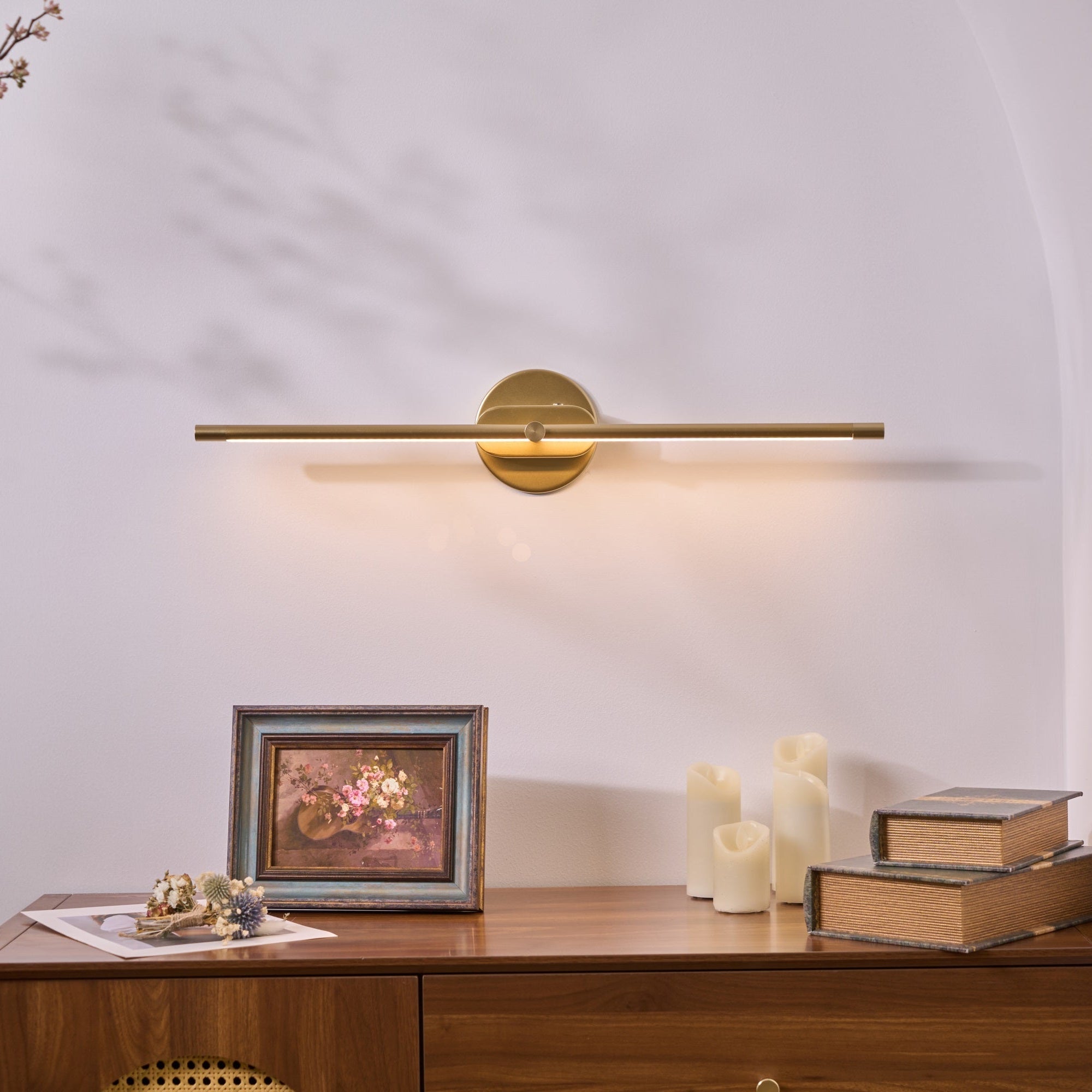 Flano Cordless Linear LED Wall Light – L 128 cm – Black – USB charging connection