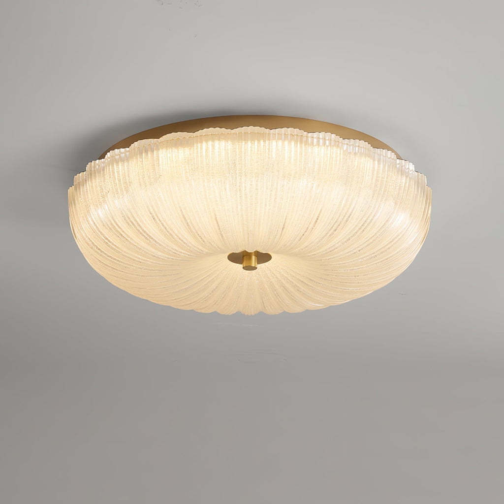 Halo Ripple Glass LED Flush Ceiling Light – product view