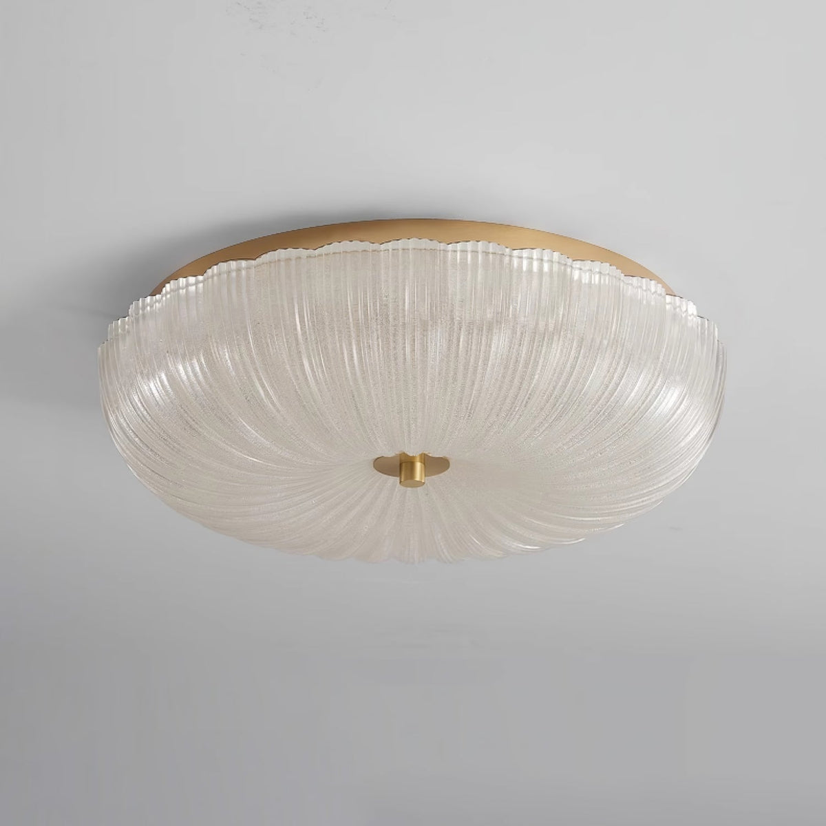 Halo Ripple Glass LED Flush Ceiling Light – product view