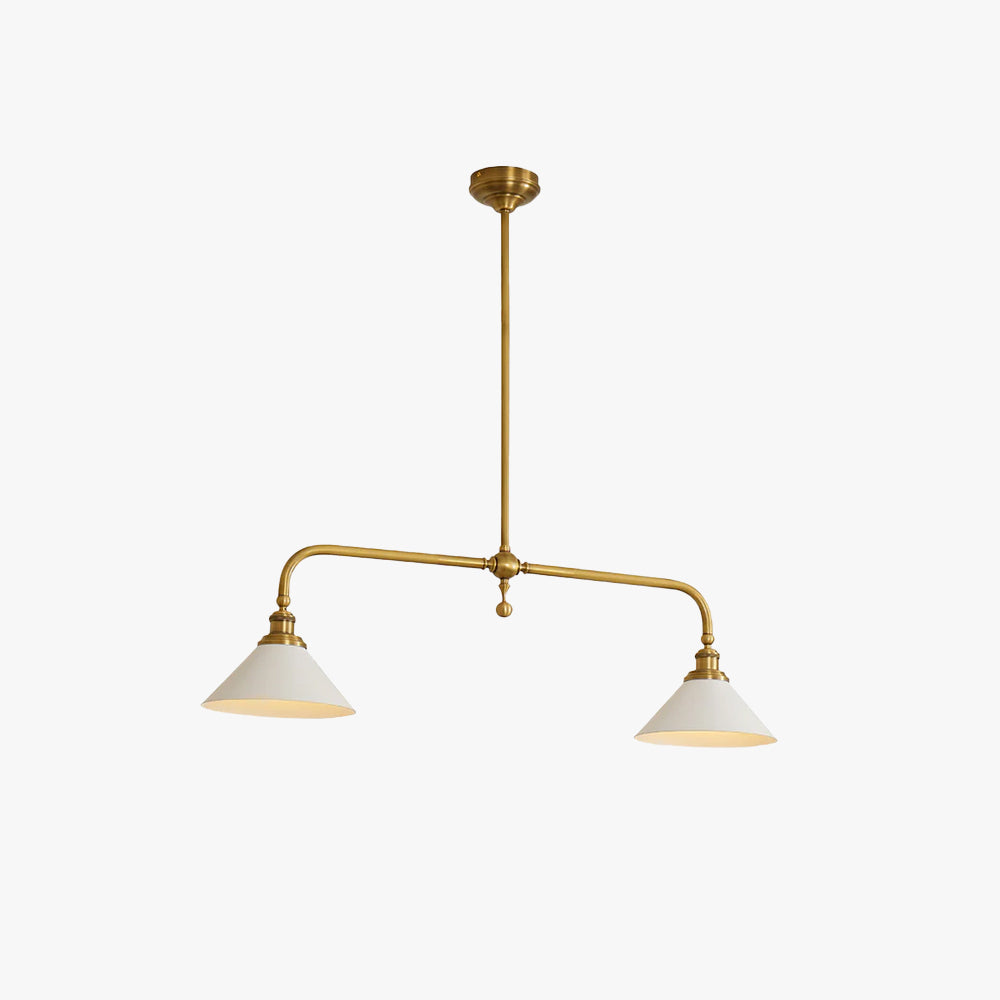 Zya Vintage Two-Head Pendant Light – Aluminium