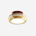 June Retro Glass Flush Mount Ceiling Light - Hey Lighting