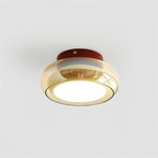 June Retro Glass Flush Mount Ceiling Light - Hey Lighting