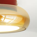 June Retro Glass Flush Mount Ceiling Light - Hey Lighting