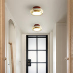 June Retro Glass Flush Mount Ceiling Light - Hey Lighting
