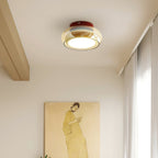 June Retro Glass Flush Mount Ceiling Light - Hey Lighting