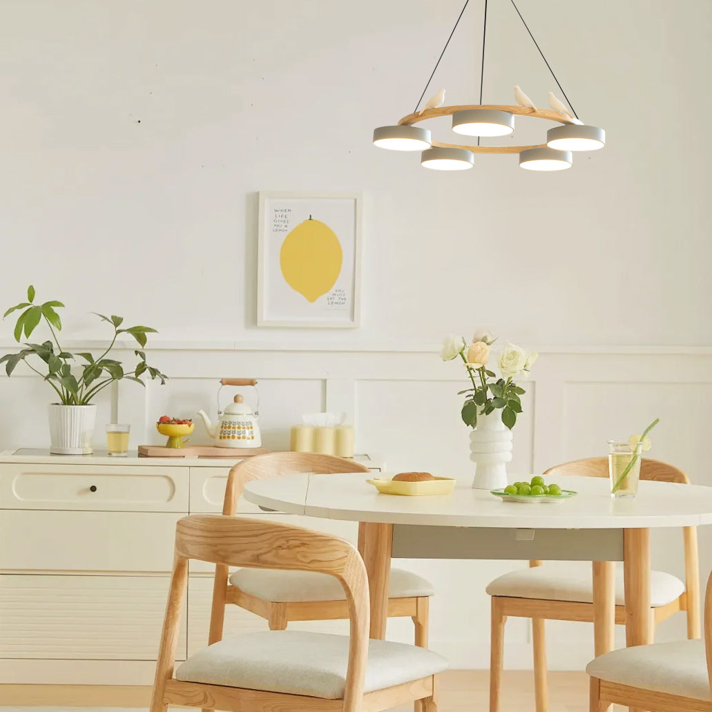 Cliff Chandelier Bird Round - Hey Lighting