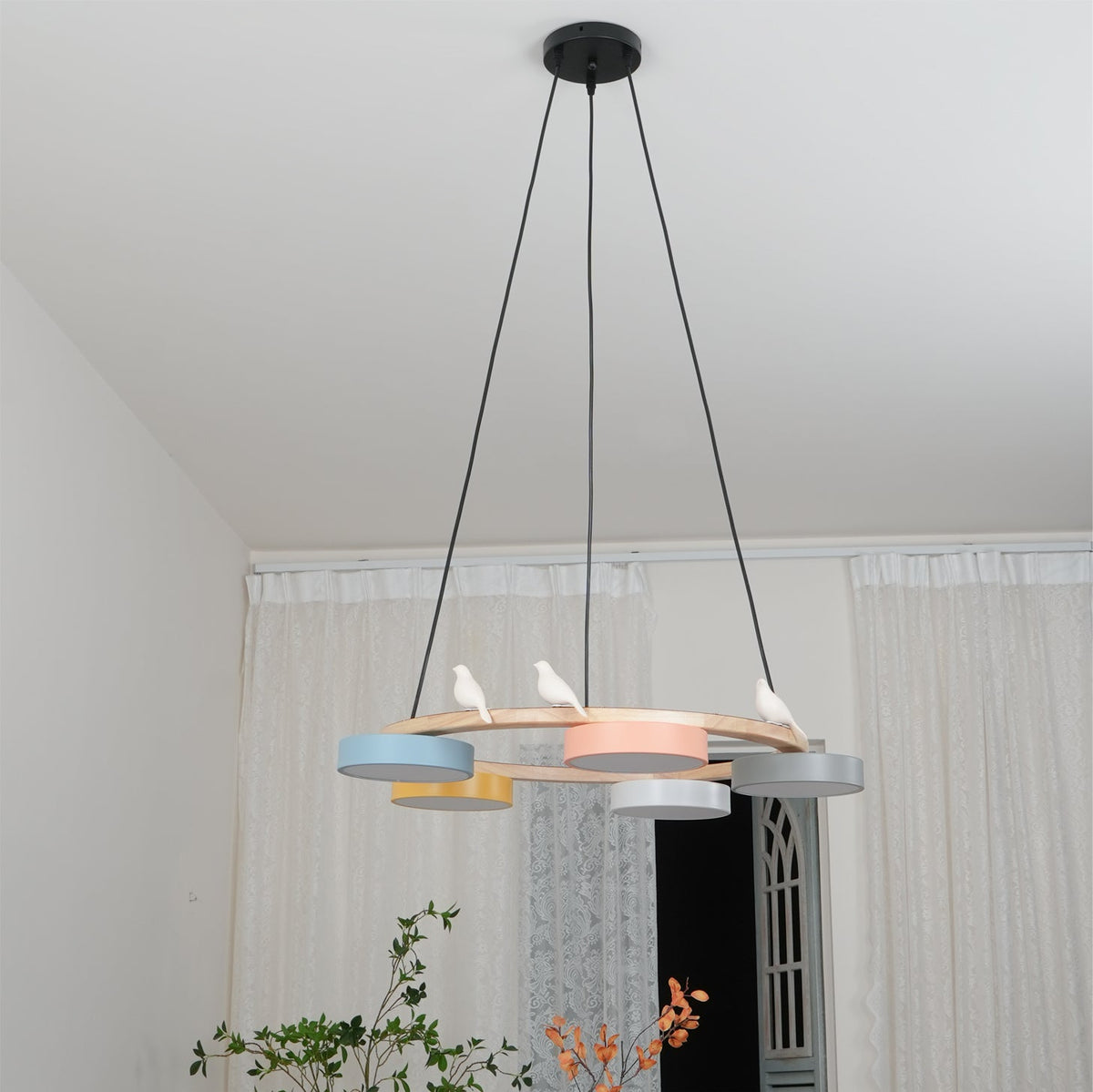 Cliff Chandelier Bird Round - Hey Lighting