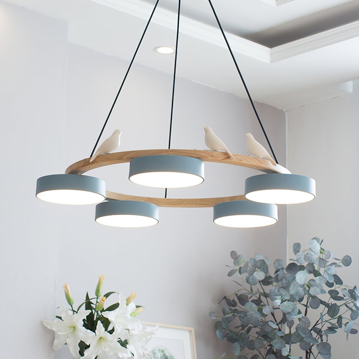 Cliff Chandelier Bird Round - Hey Lighting