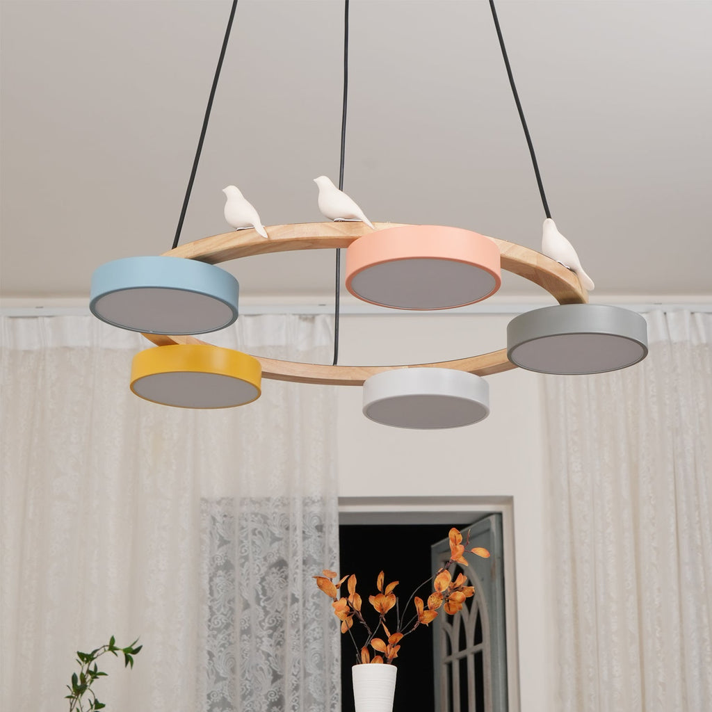 Cliff Chandelier Bird Round - Hey Lighting