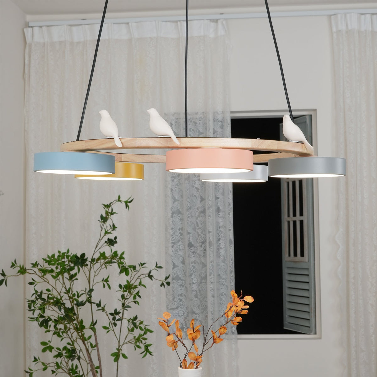 Cliff Chandelier Bird Round - Hey Lighting