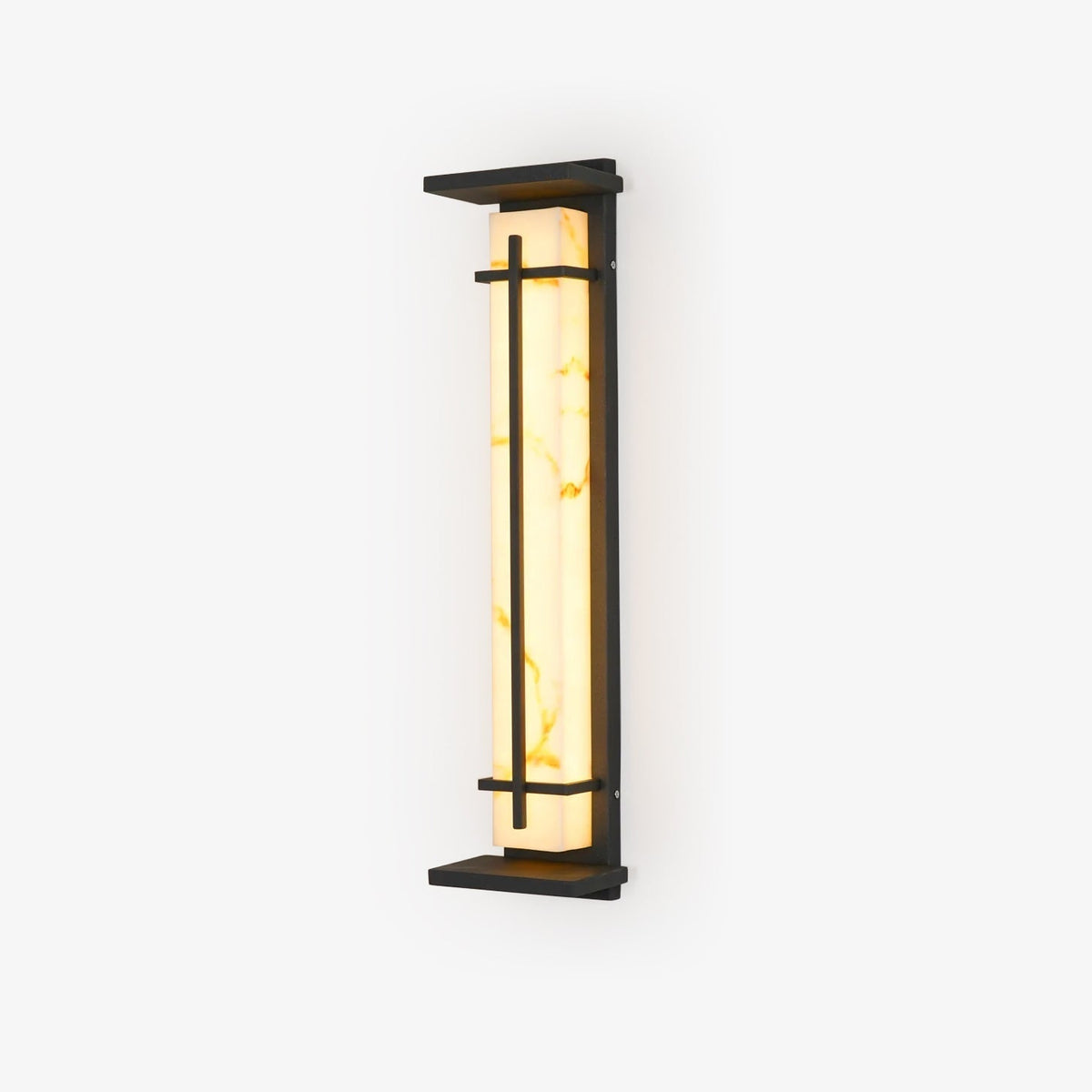 Ray Square Outdoor Wall Light Imitation Alabaster Waterproof - Hey Lighting